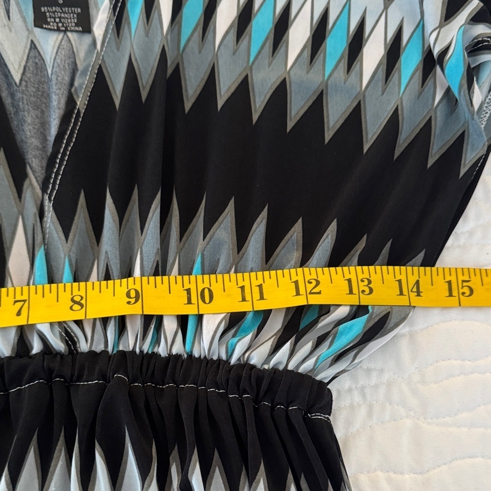 5th & Love Black and Blue Chevron Maxi Dress - Picture 5 of 5